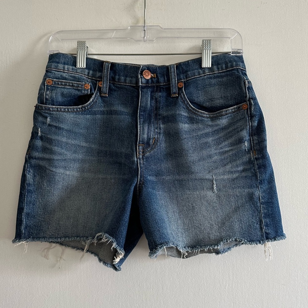 Madewell High-Rise Denim Jean Shorts in Malden Wash size 26 EUC - Picture 7 of 11